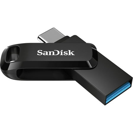 SanDisk - Ultra Dual Drive Go 128GB USB Type-A/USB Type-C Flash Drive - Black