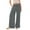 Gray, variant on WIZUTIZ Palazzo Pants for Women Beach Comfy Trendy Relaxed Fit Wide Leg Beach Pants Spandex Elastic High Rise Trousers Solid Drawstring with Pockets Sweatpants Fitness Work Green