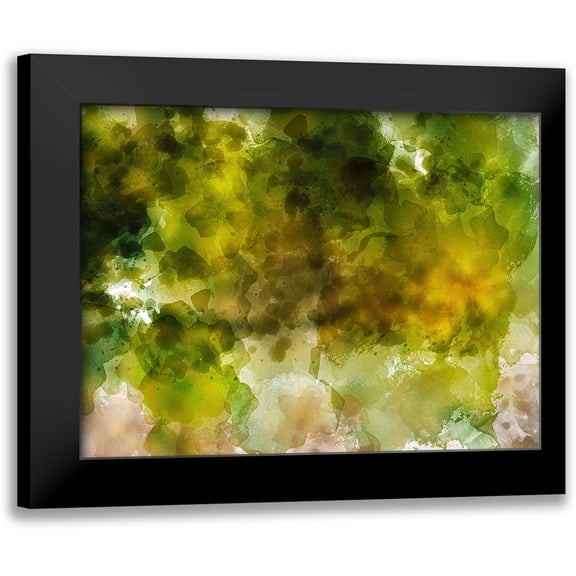 Young, Chamira 14x12 Black Modern Framed Museum Art Print Titled - Green Horizon