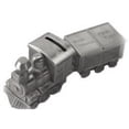 thumbnail image 2 of Elegance Pewter Plated Train Bank, Tooth and Curl Boxes Set, 2.75"H, 6.75"L, 2.25"W, 2 of 2