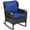 Blue#4, variant on Patio Furniture Outsunny Patio Wicker Adirondack Chair with Ottoman, Outdoor Fire Pit Chair with Cushions, High-Back, Large Seat & Armrests for Deck, Garden & Backyard, Dark Blue,Patio Chairs