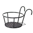 thumbnail image 7 of Railing Planter Holder Hanging Flower Stand Balcony Deck Fence Flower Plant Pots Holder Hanging Railing Flower Pot Holder Balcony Plant Basket for Indoor Outdoor Use, 7 of 7
