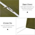 thumbnail image 4 of Olive Green Duvet Cover Full Comforter Cover Sets Soft Breathable Washed, 4 of 9
