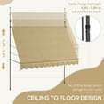 thumbnail image 3 of Outsunny 10' x 4' Retractable Awning, Non-Screw, Beige, 3 of 9