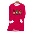 thumbnail image 2 of HKEJIAOI 2023 Women Top Col Rond Graphique Mi-Lourds Chemise Long Sleeve, 2 of 3