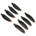 thumbnail image 1 of Hélice De Repuesto, Ala Ligera De Cuchillas De PC Con Borde Naranja, Color Negro Para Amantes De Los Drones, 1 of 7