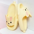 thumbnail image 4 of SAYOO Women Bathroom Slippers Cute Rabbit Soft Sole Non-slip Open Toe Shower Slide Sandals House Shoes Easter Gifts, 4 of 8