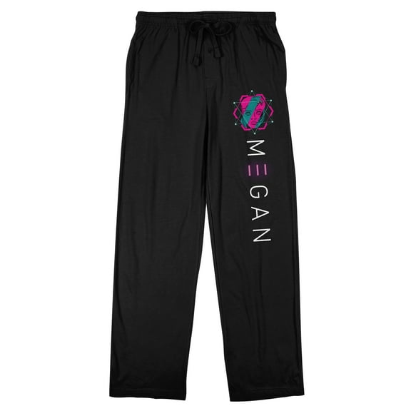 M3GAN Logo Adult Black Sleep Pajama Pants-XS