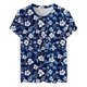 thumbnail image 4 of Puntoco Liquidación de blusas cortas para mujer Blusas estampadas de moda para mujer Camiseta de manga corta Cuello redondo, 4 of 4
