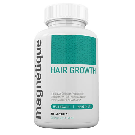 Magnetique Hair Growth - Promotes Stronger, Longer, Healthier Hair - GMO Free with Natural (Best Diy Hair Growth)