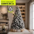 thumbnail image 2 of Árbol De Navidad Nevado 2.50m Premium * Piñas Gigantes * Alberta Spruce Artego Nieve Pino Artificial Frondoso Navideño + Maleta De Almacenamiento Christmas Tree Decoración Navideña Flocked Snow, 2 of 8