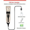 thumbnail image 5 of GLUAAE Rechargeable Dog Clippers, Low Noise Pet Shaver Dog Grooming Kit Cordless Professional Dog Hair Trimmer with Comb Scissors for Dogs Cats & Others, 5 of 8