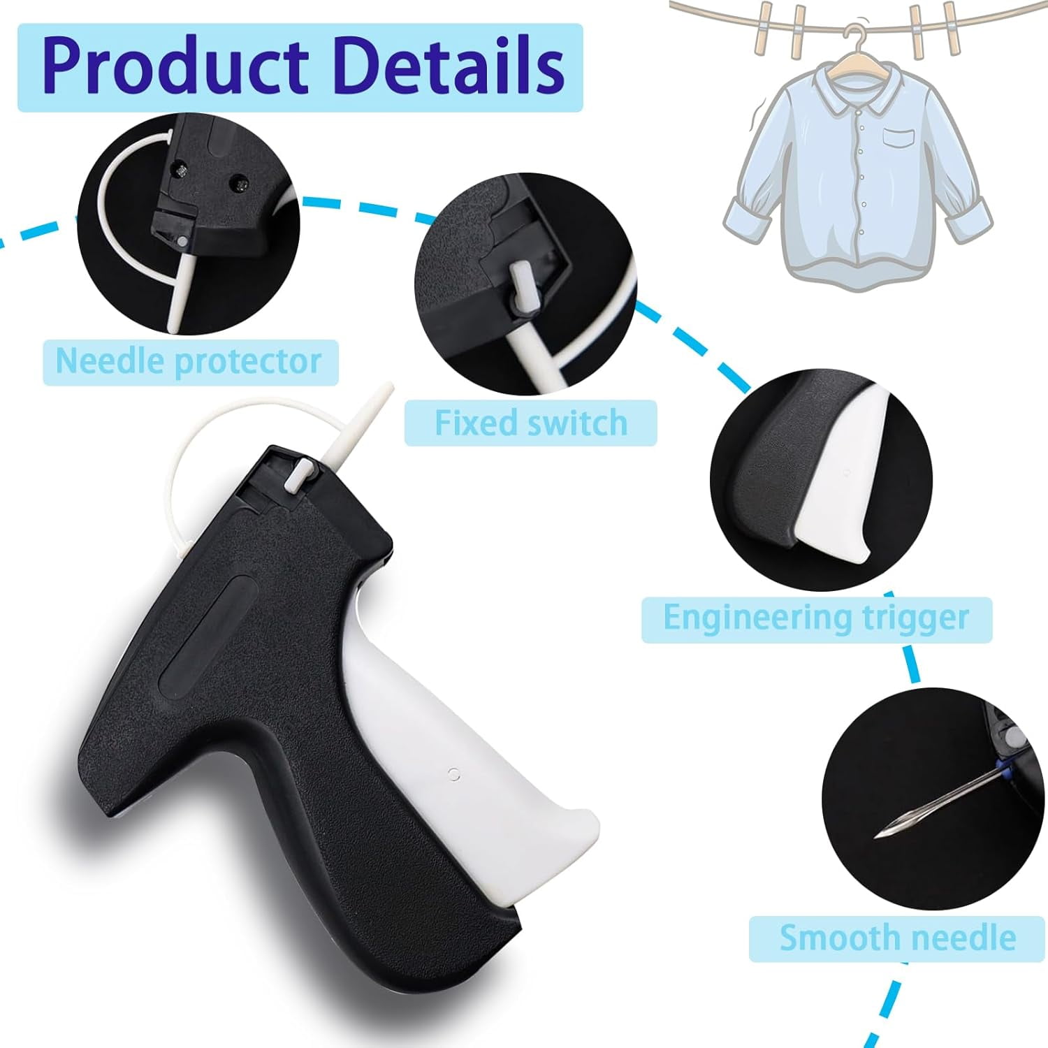 Genreen Stitchy Stitch Gun, Micro Mini Stitch Gun for Clothes, Fine Stitch Tagging Gun for Clothing, Clothing Stitch Tagging Gun, Stitchy Quick Clothing Fixer, Mini Stitch Gun for Clothes