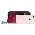 thumbnail image 7 of Ayli Women's RFID Block Leather Butterfly Zip Around Cell Phone Clutch Wallet, 7 of 7