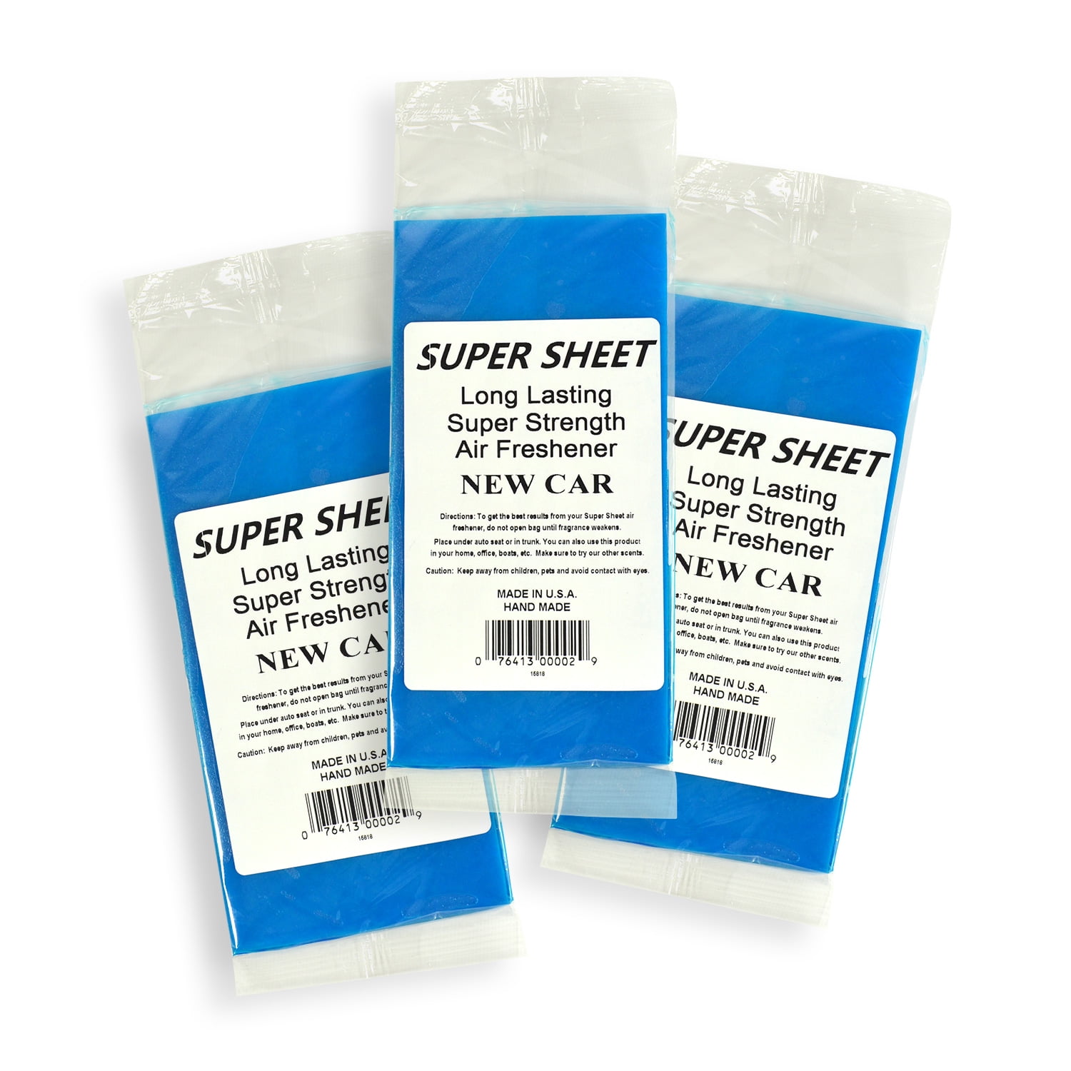 Jenray Super Sheet Small (7.5"x3.75") Under Seat Car Air Freshener, 3