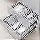 thumbnail image 4 of Underwear Stora Boxes, Foldable Sock Stora Box, Er Izer Closet Izer, Set Of 3 For Bras, Socks, 4 of 5
