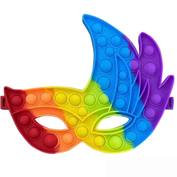 Push Bubble Party Face Cover Silicona Descompresión Juguete Extrusión Burbuja Juguete Para Niños matsuzay FN007391-03