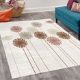 thumbnail image 2 of Dandelion Decorative Rug, Abstract Wildflower Silhouettes Botanical Inspirations Meadow in Summer Season, Quality Carpet for Bedroom Dorm and Living Room, 6 Sizes, Pale Brown, by Ambesonne, 2 of 4