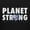 BLACK, variant on Teelocity Planet Strong Graphic T-Shirt (Medium - Standard Fit, Black)
