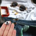 thumbnail image 4 of Raindrops 2pcs Electric Guitar Lock Buckle Copper Silver Wear-resistant for Bags, 4 of 7