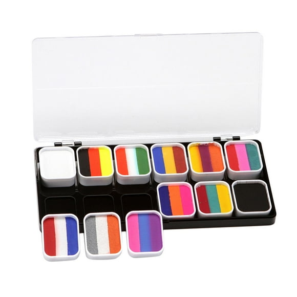 Face and Body Paint Theatre Palette Facepaint Professional Paints 12 Colors