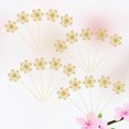 thumbnail image 2 of 20pcs Golden Snowflake Party Decorated Cake Insert Christmas Cupcake Toppers Glitter Paper Cake Decorating Toppers Birthday Party Favors, 2 of 7