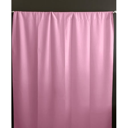 Solid Poplin Window Curtain Or Photography Backdrop Light Pink