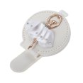 thumbnail image 1 of Clip de gafas de sol para coche Unique Bargains, magnético, universal, para visera del sol, clip de almacenamiento protector para gafas, cuero PU, blanco, 10x6cm, 1 pieza, 1 of 7