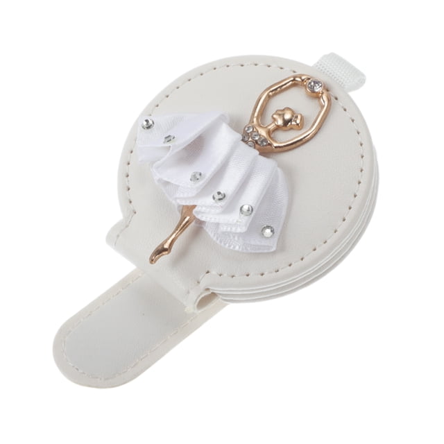 Clip de gafas de sol para coche Unique Bargains, magnético, universal, para visera del sol, clip de almacenamiento protector para gafas, cuero PU, blanco, 10x6cm, 1 pieza