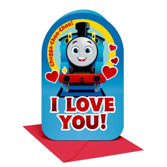 American Greetings Thomas & Friends Valentine's Day Card for Kids (I Love You!)