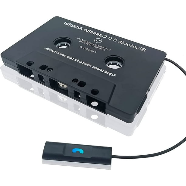 Cassette audio Bluetooth vers récepteur auxiliaire, convertit la
