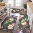 thumbnail image 2 of Pioneer Flower Floral Print Pattern Kitchen Rugs Sets Of 3,Kitchen Runner Rugs Non Skid Washable,Decorative Kitchen Floor Mats for Kitchen,Sink,Laundry,17"x30"+ 17"x47" + 17"x59", 2 of 6