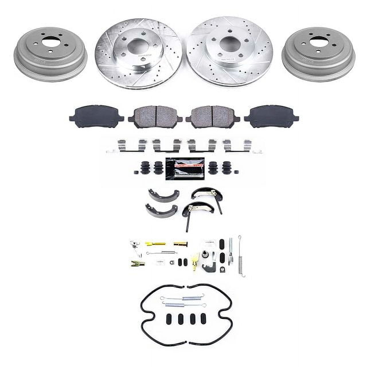 PowerStop Front and Rear Z23 Evolution Sport Brake Pad Rotor Drum and Shoe Kit Fits: CHEVROLET PONTIAC Select Models K15521DK