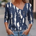thumbnail image 2 of Blusas de Manga Corta para las Mujeres Casual Color Sólido Botón-Arriba Camiseta, Top de Moda para el Hogar Y el Uso Diario, 2 of 9