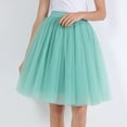 thumbnail image 4 of Teissuly Fashion Women's Large Gauze Pleated Half Skirt Gauze Skirt Puffy Skirt, 4 of 4