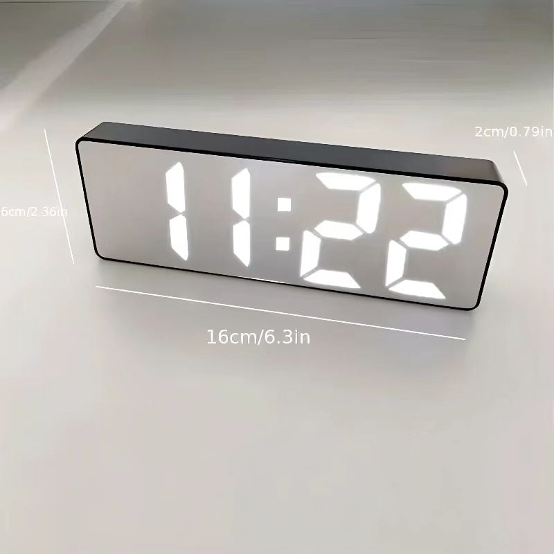 YYX Ornament Digital Alarm Clock - 6.29 Inch RGB LED Display, with Auto DST, Snooze, Calendar, Volume & Brightness Adjustment, Ideal Gift for Kids' Bedrooms