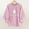 thumbnail image 5 of Uoodti Halloween Women's Oversized Long Sleeve Fall Clothes Sweatshirt Witch Crop Vintage Graphic Lantern Pullover Gift Spook y Season Sweatshirt, 5 of 6