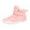 Pink, variant on GJSYRH Toddler Boys Girls Snow Boots, Winter Insulated High-Top Barefoot Shoes with Non- Sole & Lining Pink 5.5-6 Years