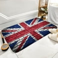 UK National Flag Bricks Bath Rugs Absorbent Non Slip Door Mats Soft