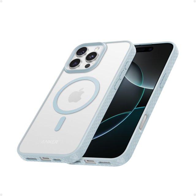 Funda de teléfono Anker MagGo MagGo Matte Magnetic para iPhone 16 Pro Blue