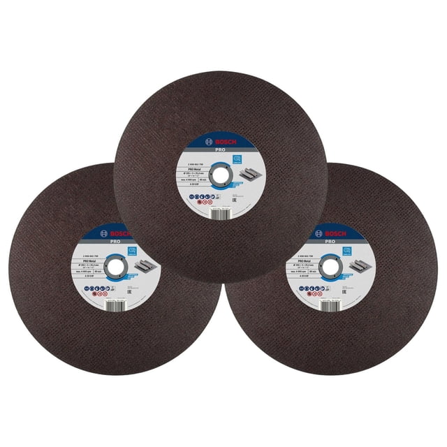 Disco Corte De Metales 14 Pulg. Doble Malla - 3 Piezas