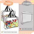 thumbnail image 3 of Bolsas Grandes para Guardar Juguetes con Etiquetas, Almacenamiento de Juegos de Mesa de PVC Transparente Reutilizable, Bolsas Organizadoras Impermeables de Viaje con Cremallera, 3 of 5