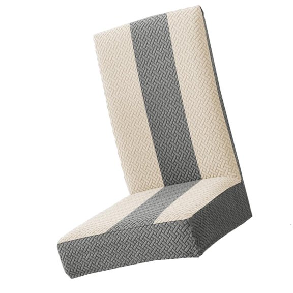 Chair Cover Striped Elastic Seat Cover Stretch Polyester Fabric Easy to Clean