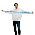 thumbnail image 5 of Valentine's Day Matching Hoodies for Couples I Love You This Much Sweatshirt Long Sleeve Pullover Tops Cute Oversized Sweatshirt for Him Her, 5 of 8