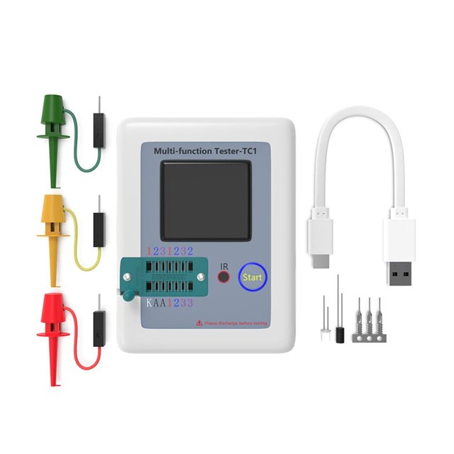 Capacitor Tester ESR LCR Capacitance Ohm Meter LCR-T7 LCR-TC1 GM328A Transistor Tester Multimeter MOS/PNP/NPN Electrical Tester ,Easy to Use
