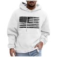 thumbnail image 3 of Caqnni Hoodies For Men Pullover Hoodies for Men Sweashirts Coats Winter Hooded Pullover for Fall and Winter (M,White), 3 of 4