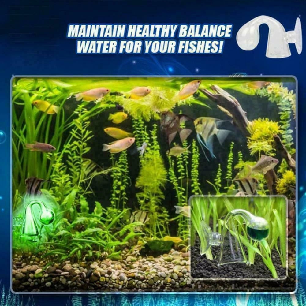 Glass Aquarium CO2 Drop Checker For Planted Tank Shrimp/Fish Tank Water CO2  Level dKH/PH Monitor Aquarium Accessories Supplies