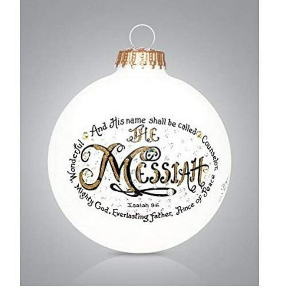 The Messiah Glass Ball Christmas Ornament Made in USA New