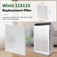 thumbnail image 2 of FFAC 115115 Replacement Filter for Winix Air Purifier C535 , 4 Pack HEPA Filter, 2 of 7