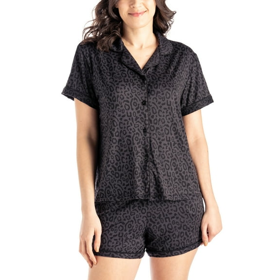 Hello Mello Carried Away Lounge Top and Shorts, 2-Piece Pajama Set, Wild for Naps X-Large/XX-Large (Women's)